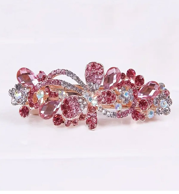 Sparkling rhinestone barrette