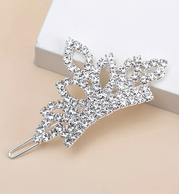 Crystal crown hairpins