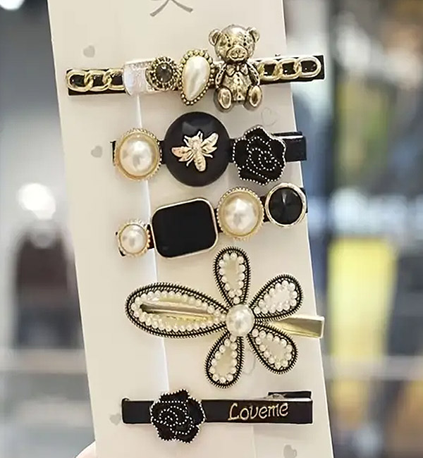 5pcs elegant hair side clips hair fringe clips