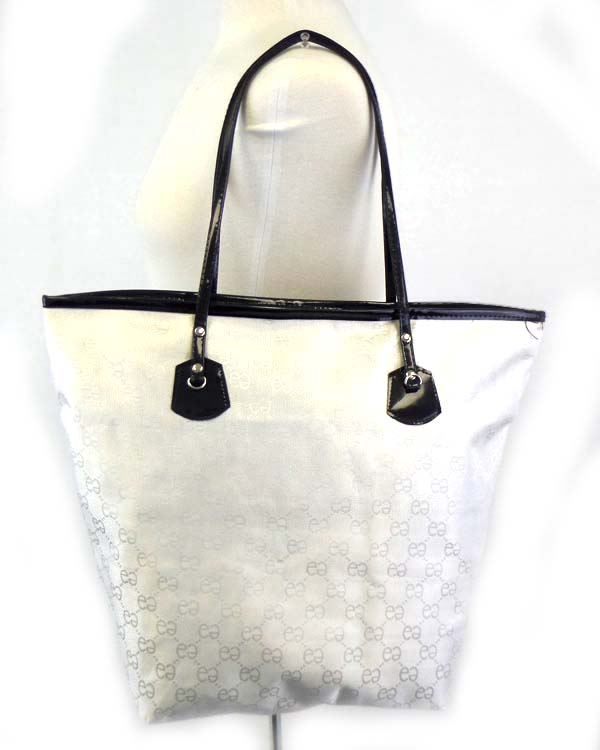 Zipper top enamel coating shoulder bag