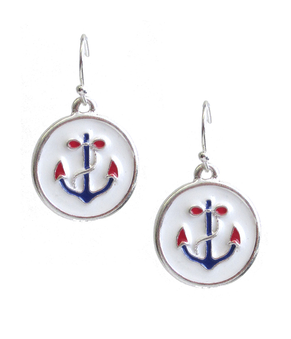 EPOXY ANCHOR EARRING