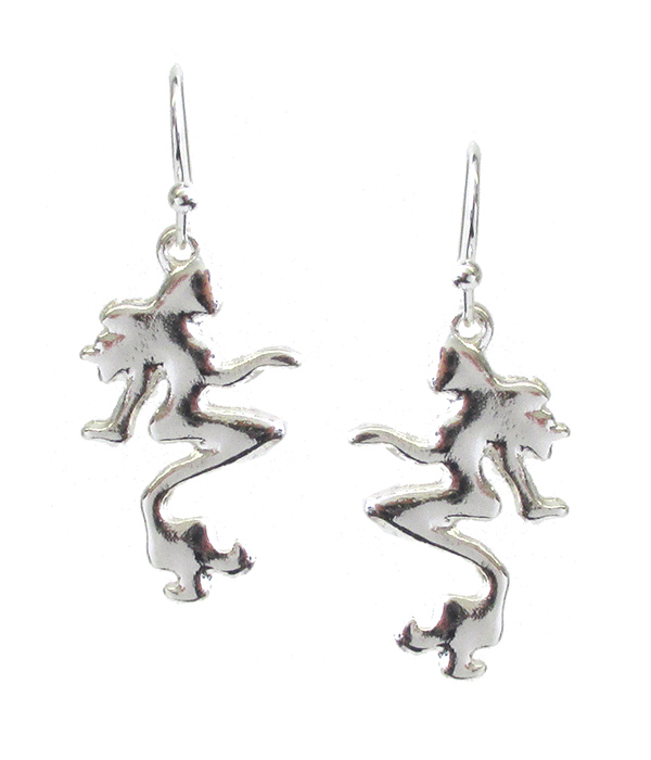 Sealife theme metal earring - mermaid