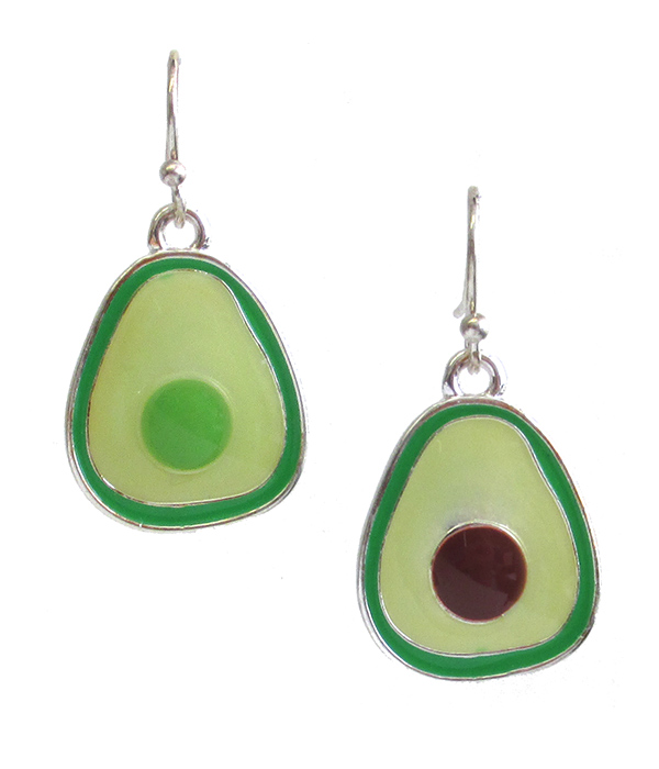 EPOXY AVOCADO EARRING