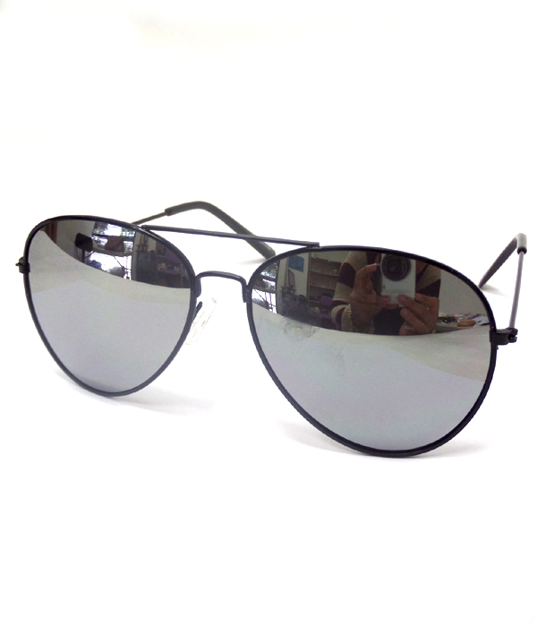 Aviator style metal frame sunglasses -uv protection