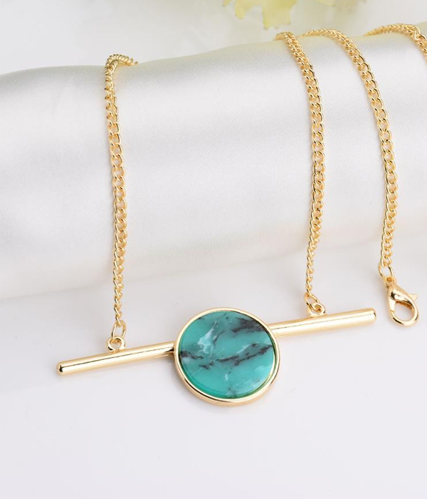 Matchstick bar pendant necklace