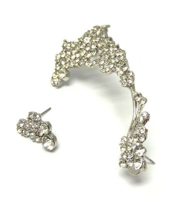 Crystal pave earcuff