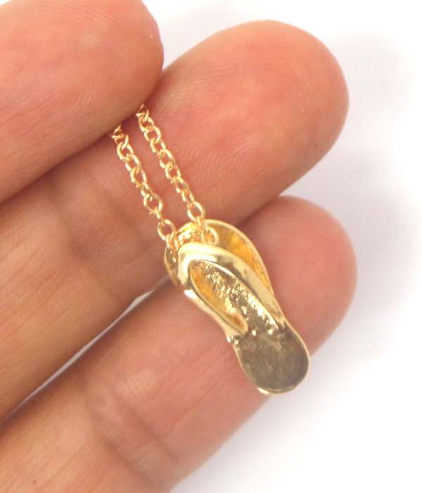 Etsy style sandal pendant necklace