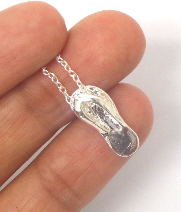 Etsy style sandal pendant necklace