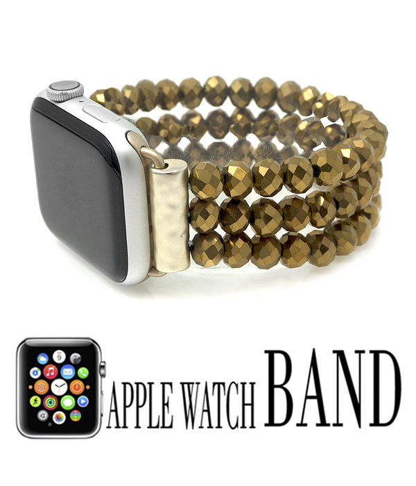 Apple watch interchangable band - 3 layer facet stone - apple watch not included