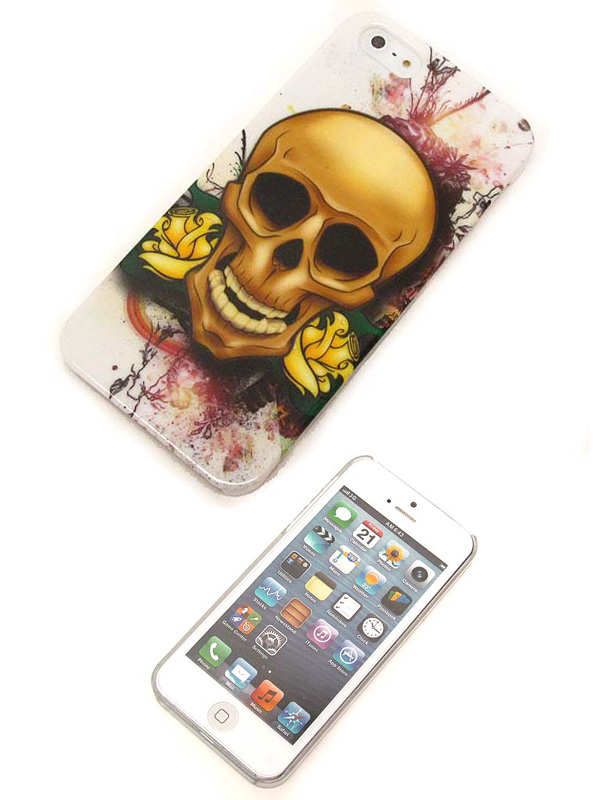 Tattoo skull skeleton picture theme card cellphone case-hard case for iphone 5