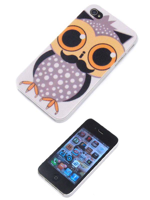 You a question ! with owl theme cellpohne hard case -hard case for iphone 4