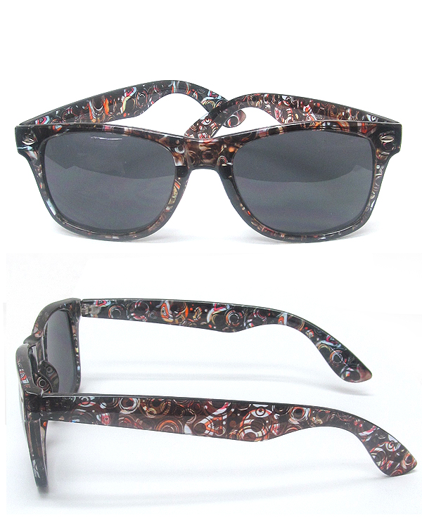 Uv protection solid color sunglasses