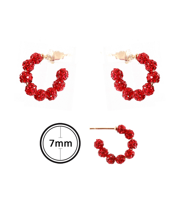 FIREBALL HOOP EARRING