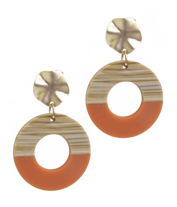 Ring dangle earring