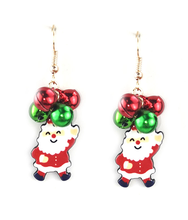 CHRISTMAS THEME EARRING - SANTA