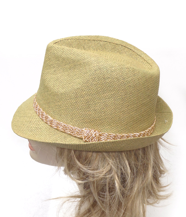 Straw summer fedora hat hat