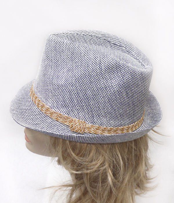 Straw summer fedora hat