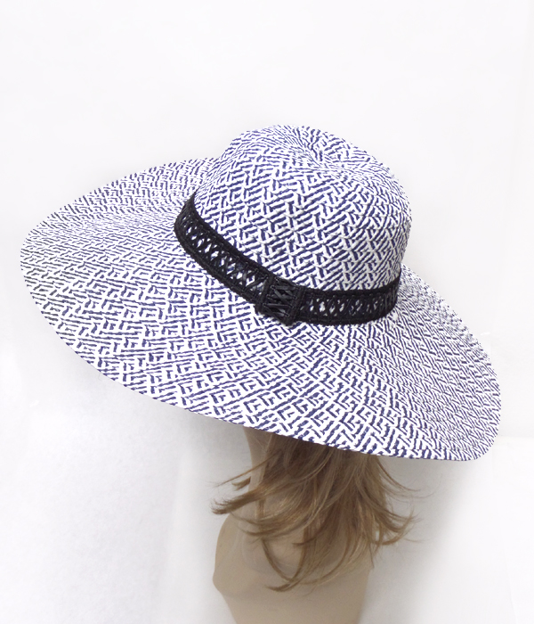 Paper straw pattern super floppy summer hat