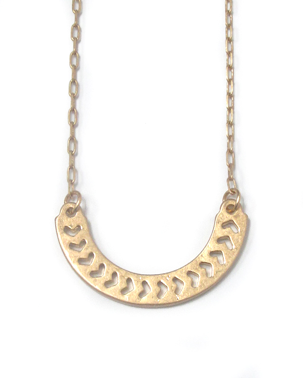 Aztec pattern pendant necklace -western