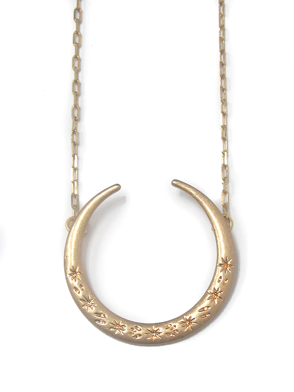 Aztec pattern pendant necklace -western