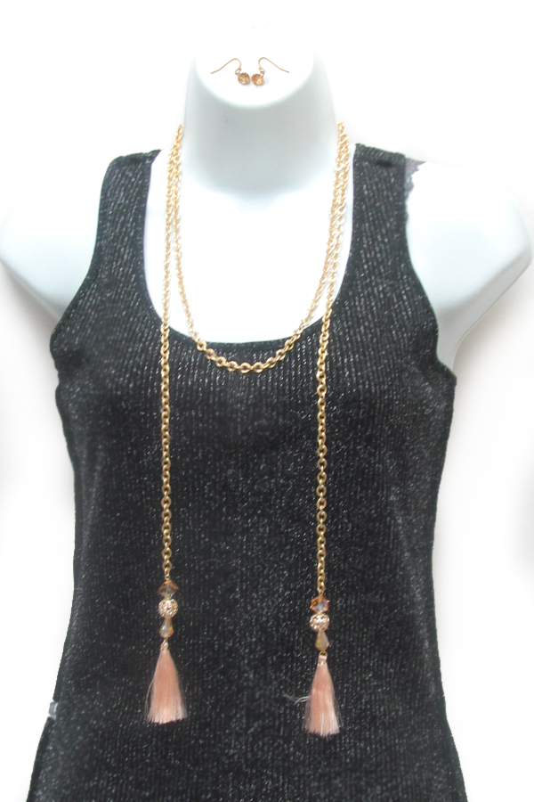 TASSEL LONG NECKLACE