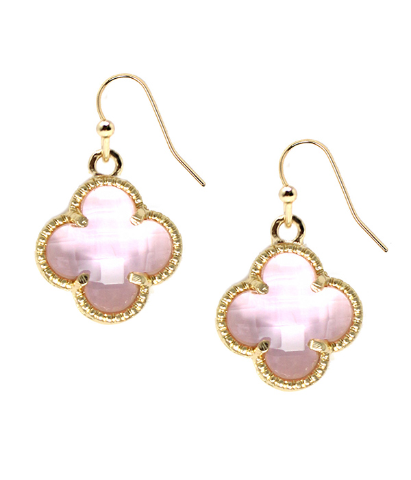 Quatrefoil earring