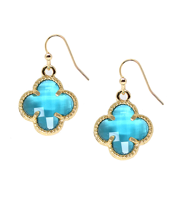 Quatrefoil earring