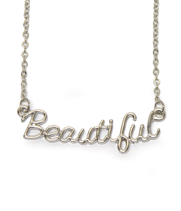 Beautiful letter necklace 