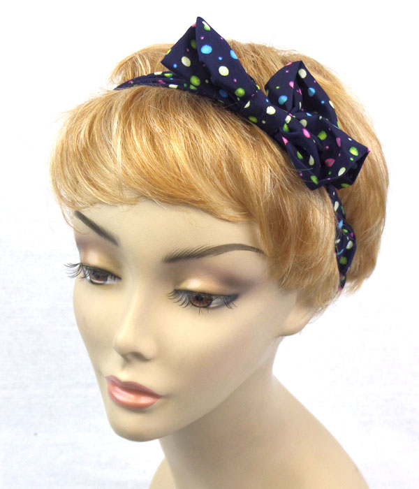Bubbles with bow hairband stretch