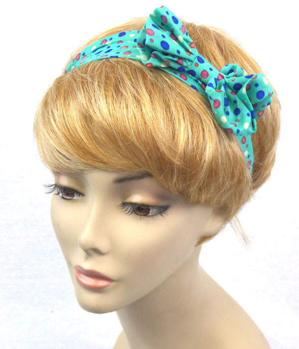 Bubbles with bow hairband stretch