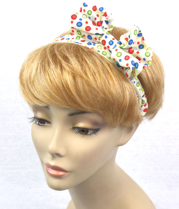 Bubbles with bow hairband stretch