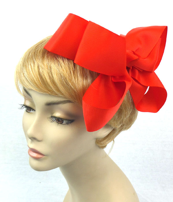 Solid large hair bow