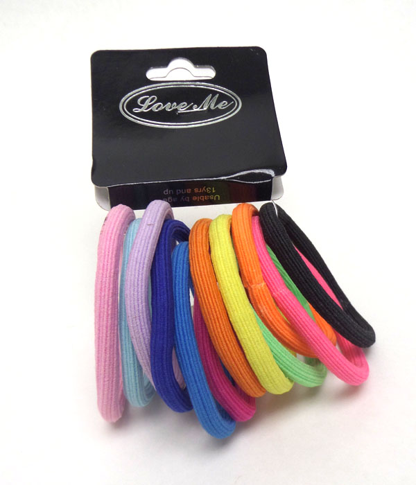 Ponytail holders stretch 12 pc set