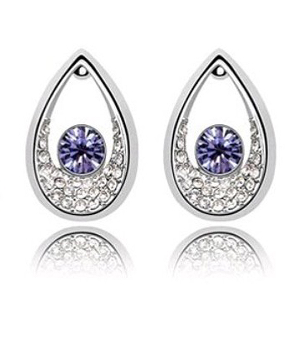 Teardrop crystal earrings 