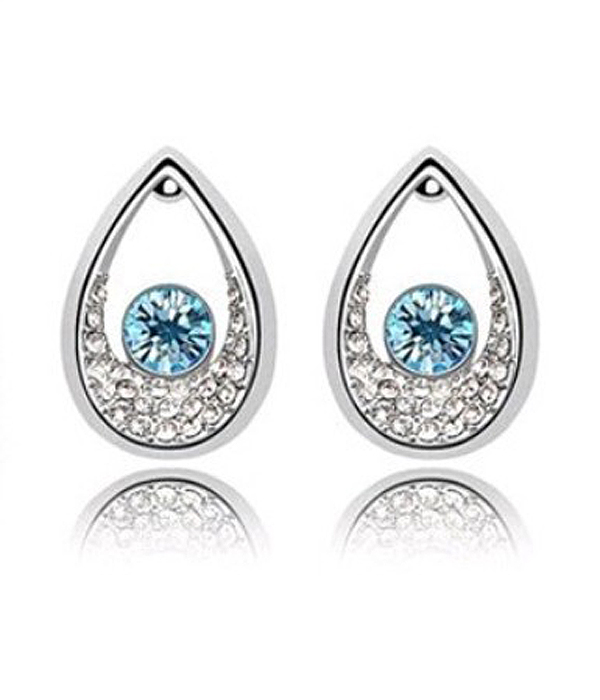 Teardrop crystal earrings 