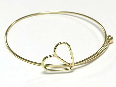 Heart shape metal art upper arm band