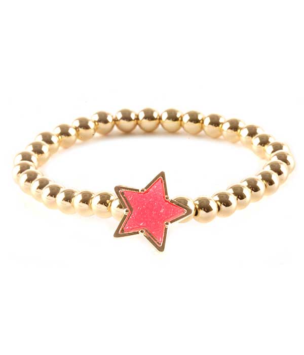 DRUZY STRETCH BRACELET - STAR