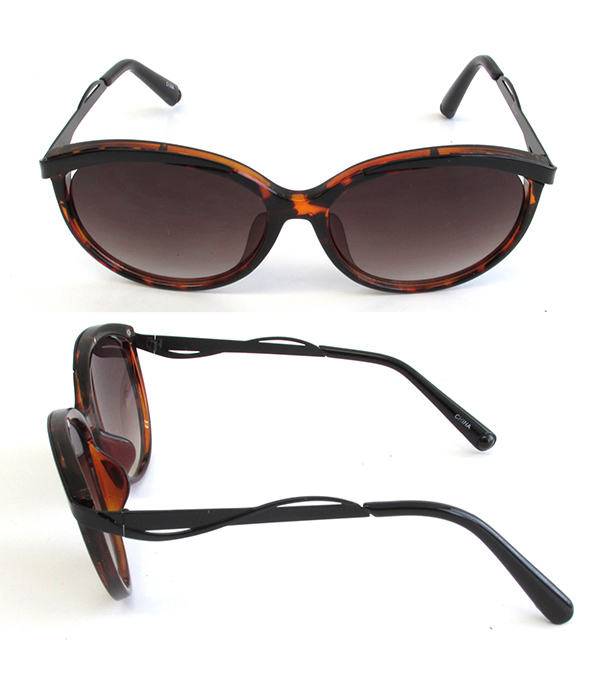 METAL AND ACETATE UV PROTECTION SUNGLASSES