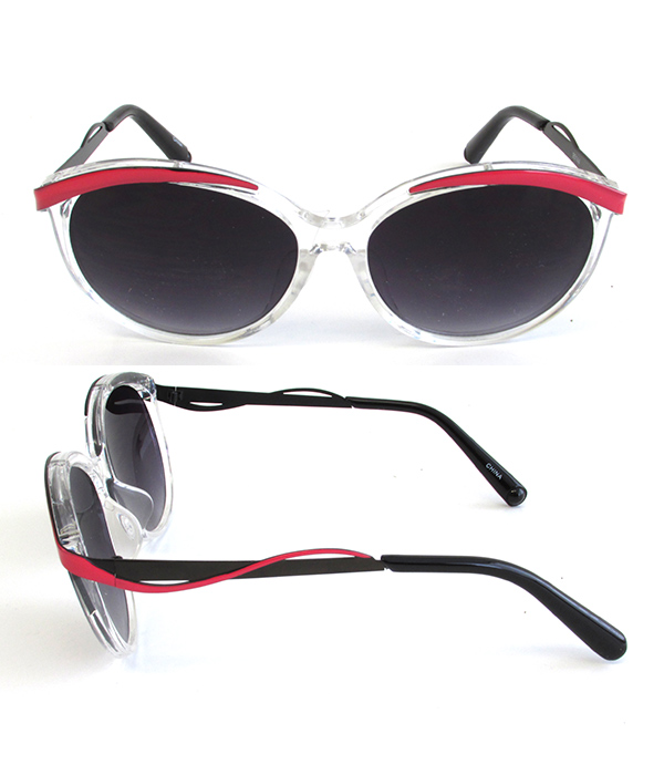 METAL AND ACETATE UV PROTECTION SUNGLASSES