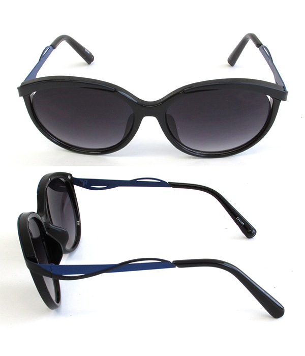 Metal and acetate uv protection sunglasses