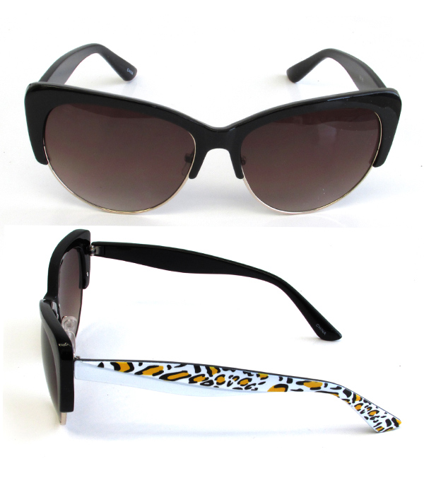 Eyebrow cat eye uv protection sunglasses
