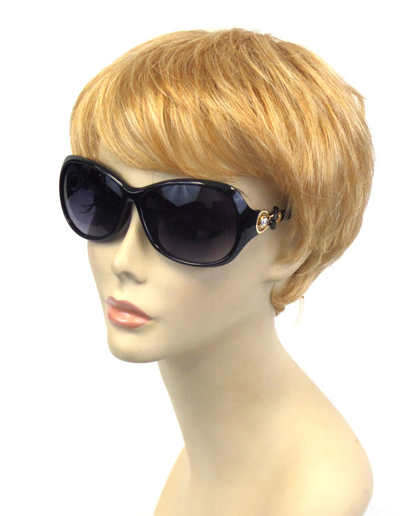 Metallic design hinge sunglasses-uv protection