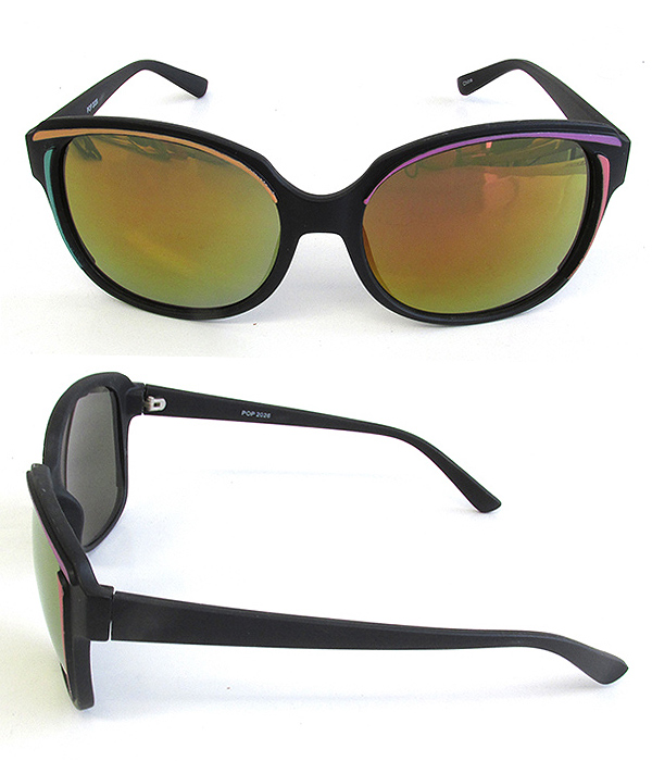 Vintage round uv protection sunglasses