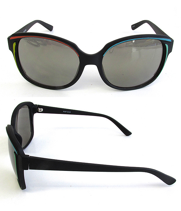 Vintage round uv protection sunglasses