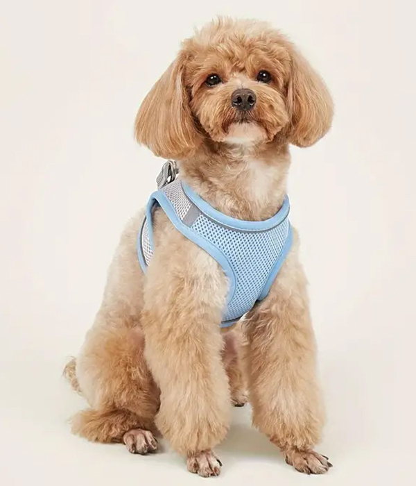Soft mesh vest for dogs and cats - reflecitve strip