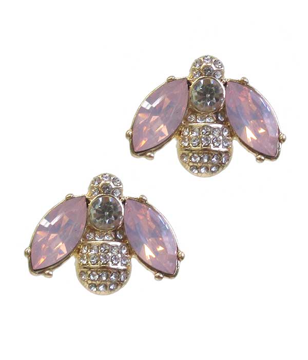 CRYSTAL BEE EARRING