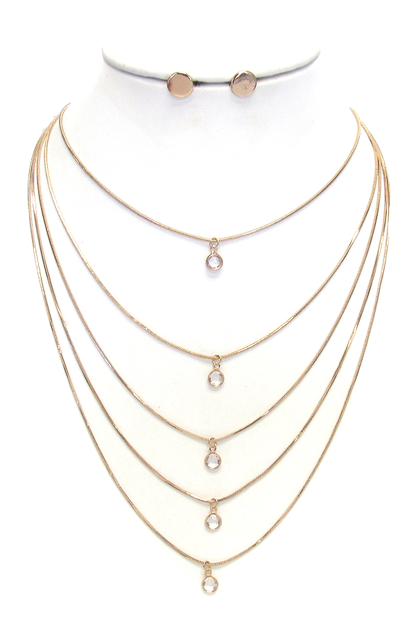 MULTI LAYER CHAIN NECKLACE SET