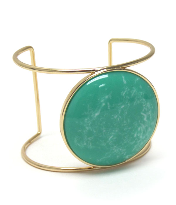 Turquoise stone bangle bracelet