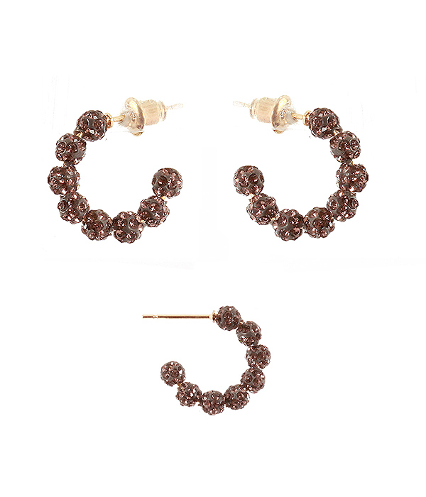 Fireball hoop earring