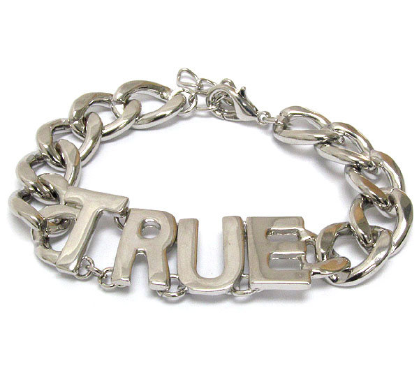 Metal true and thick chain bracelet